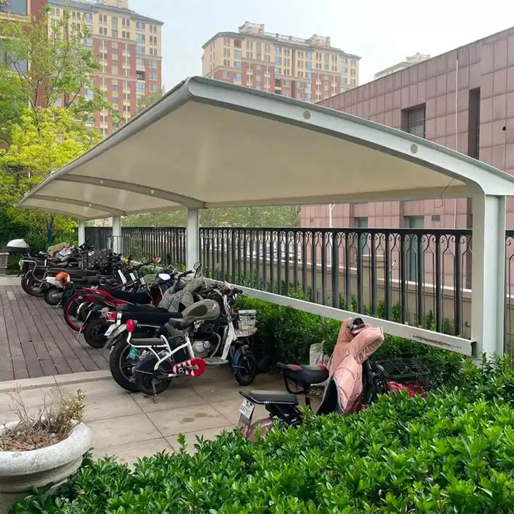 阿克陶县膜结构电动车棚